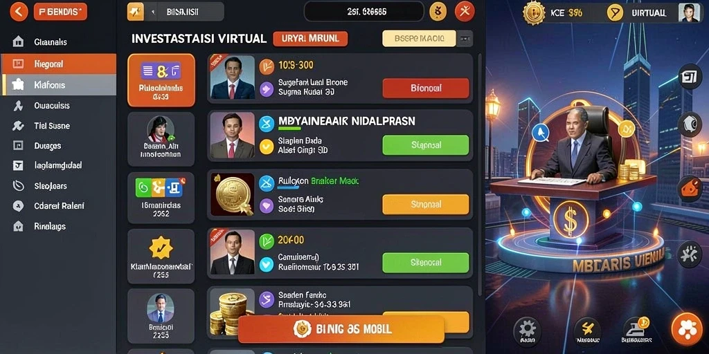 Screenshot menunjukkan berbagai tema menarik dalam BANDIT4D.