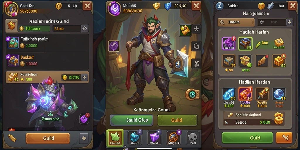 Screenshot menampilkan antarmuka permainan yang menarik.