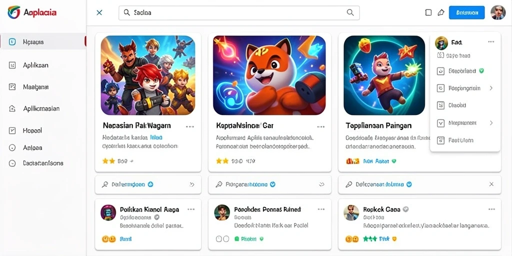 Tampilan utama aplikasi OKWIN yang menarik dan informatif.