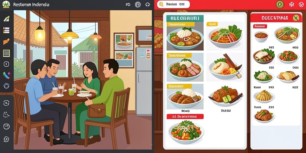 Tampilan awal game yang menarik dan penuh warna.