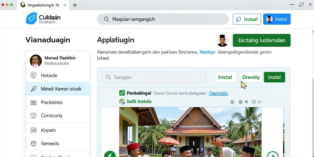 Tampilan antarmuka yang menarik dan sederhana.